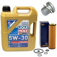 MotoröL Set 5W-30 5 Liter + ÖLfilter SH 4030 P + Schraube FüR Mercedes C-Klasse