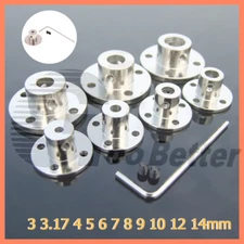 Flange Rigid Shaft Coupling Coupler Collar Clamp bracket Motor Joint Connector