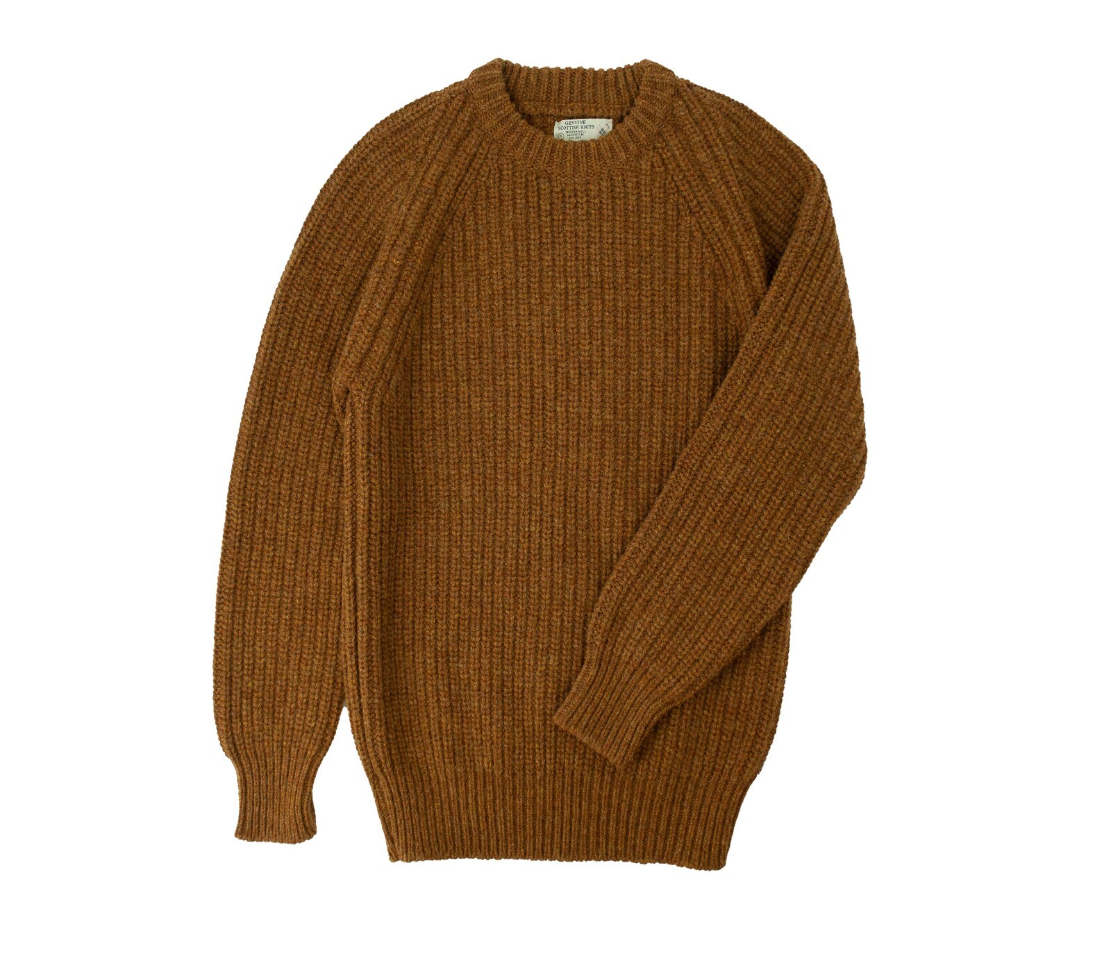 Chunky Wool Fisherman Crew Neck Jumper eBay