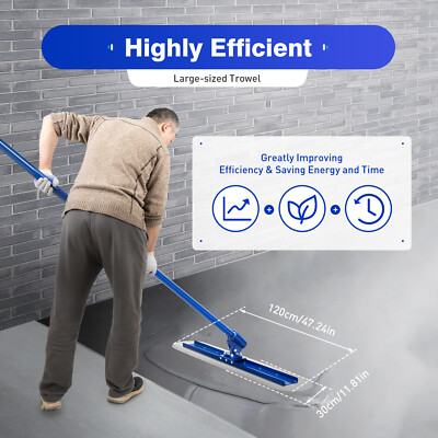 3 Handle Bull Float Concrete Float 48 x 12 inch Concrete Tool Trowel 1.8M Finish