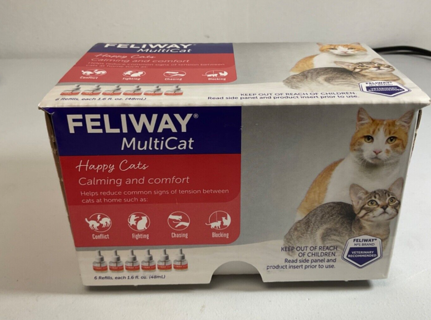 Feliway MultiCat Calming And Comfort Pheromone 6 Refills, Each 1.6fl oz