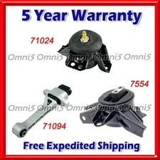 O516 Fits 2016-2020 Kia Sorento 3.3L AWD AUTO Motor & Transmission Mount Set 3pc