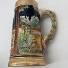 German Stein Mug Raised Figures Munchen Rathaus Berchtesgaden Garmisch-Partenkir — photo 1