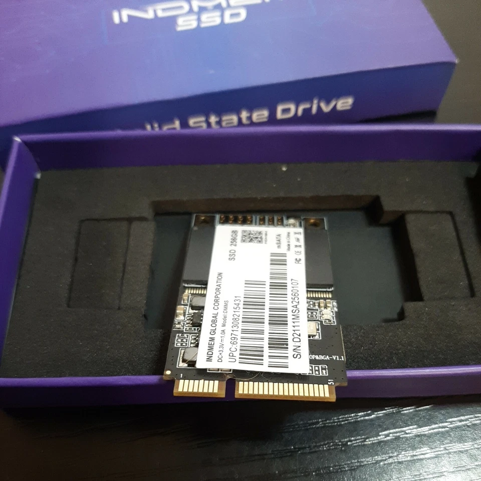INDMEM 256GB  mSATA Mini SSD Internal 6G/s 3D NAND MLC  - Image 4 of 4