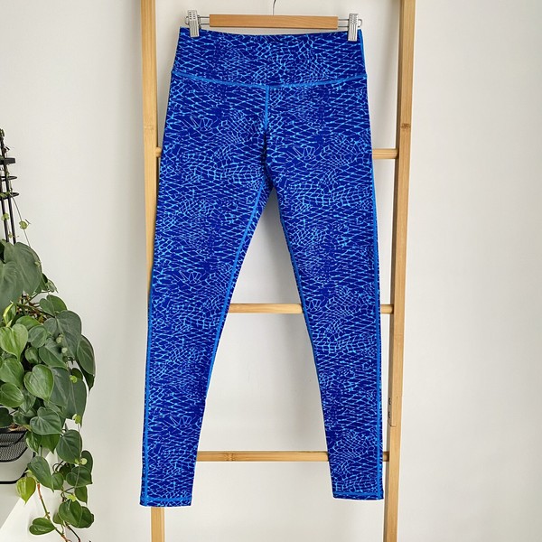 Blockout Body Energy Women Leggings Size M Blue Stretchy Gym Yoga Casual