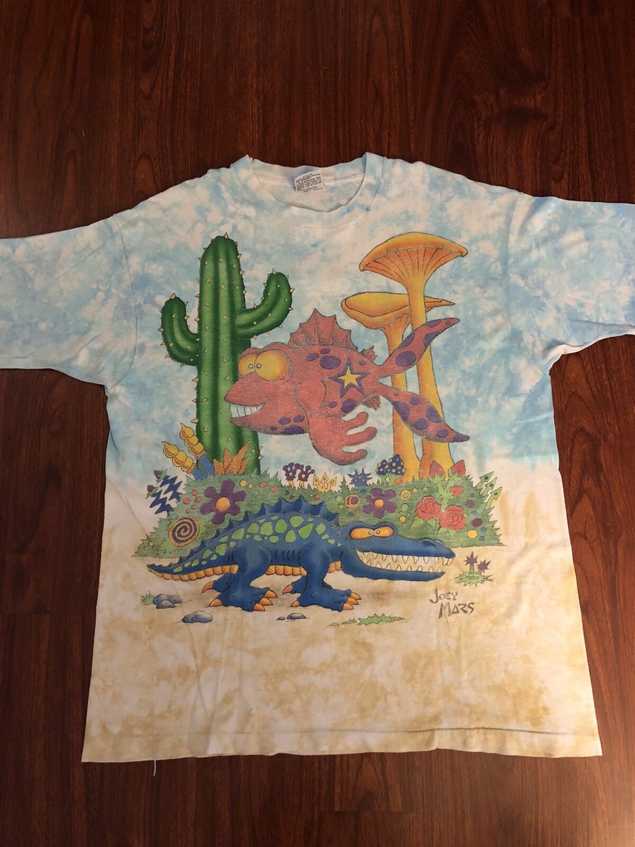 Liquid Blue Joey Mars Vintage Shirt XL 1992 Enchanted Rainforest 