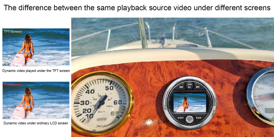 Marine Radio System Bluetooth Stereo Receiver Waterproof MP4 Player for Yacht - Image 4 of 4