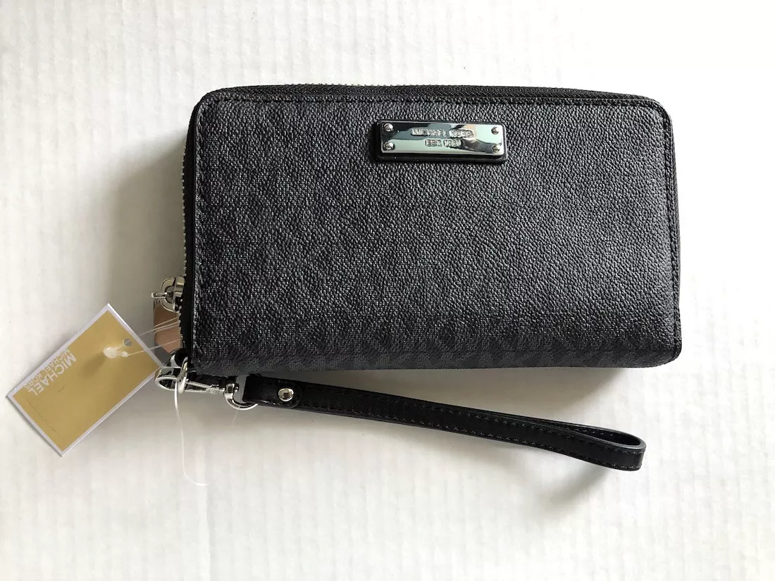 Michael kors black clearance wristlet