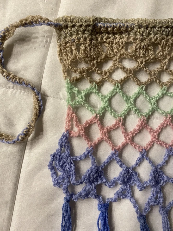 Envoltura de playa de ganchillo hecha a mano XS/S Foto 4 de 4