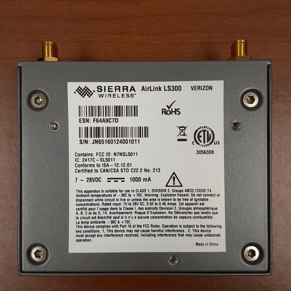 Sierra Wireless AirLink LS300-Verizon Versión DC... ¡ENVÍO GRATUITO! Foto 4 de 4