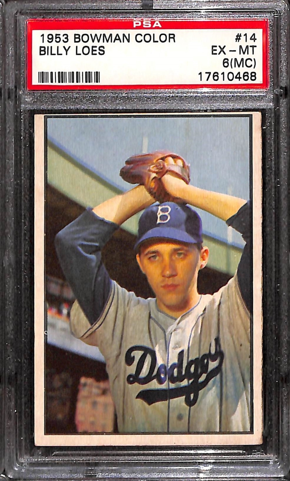 1953 Bowman Color #14 Billy Loes PSA 6 EX-MT 17610468