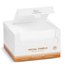 LUXU Clean Face Towels,Disposable Face Towel, Facial Washcloth, Makeup Remover D