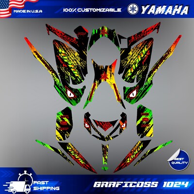 Yamaha Raptor 700 700R graphics kit 2013 2014 2017 to 2023 decals stickers atv