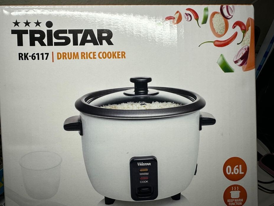 Tristar/RK-6117 Reiskocher 0,6 Liter ,Warmhaltefunktion,300 W
