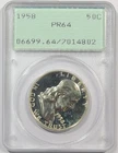 1958 Proof Franklin Half Dollar 50c PCGS PR64 Old Green Holder
