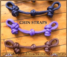 KNOTTED ROPE CHIN STRAP - Professionally Made- 35 Colours Available