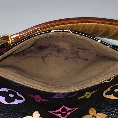 Louis Vuitton Noir Leather PVC Marilyn Monogram Multicolor Shoulder Bag - 第 7/10 張圖片