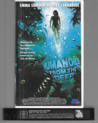 New Vision Video Großcover  Roger Corman   HUMANOIDS FROM THE DEEP   VHS Rarität