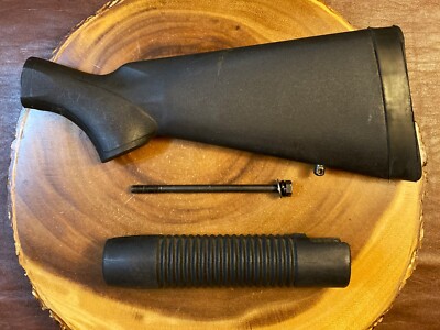 MOSSBERG 500 500A 600 590 MAV 88 STOCK WITH FOREARM ~ BLACK SYNTHETIC ~ 12 GA #1