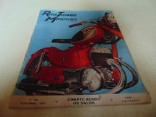 Revue Technique Motocycliste N° 105 1955 CR Salon peugeot 175 roulement aiguille
