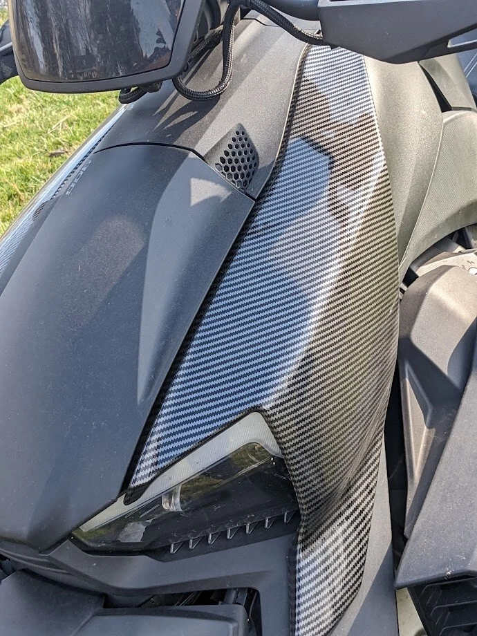 Plastic Carbon Fiber Pattern Fairing Panels can-am ryker - Image 3 of 4