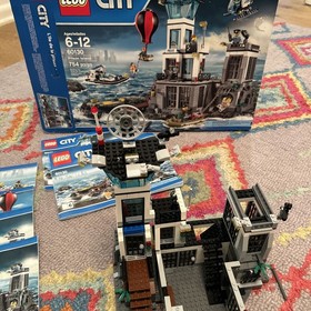 LEGO City Prison Island 60130 mostly complete with manuals and box. 