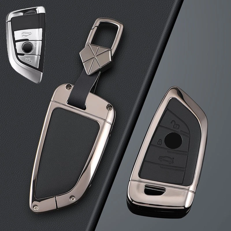 Funda Carcasa Llavero Coche Aleación Zinc Cuero Para BMW X1 X3 X4 2 5 6 7 X5 X5M X6 X7 Foto 3 de 4