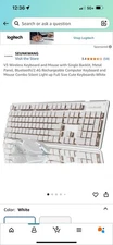 Eweadn V3 Wireless Keyboard and Mouse with Single Backlit