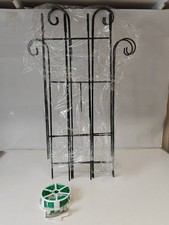 Metal Garden Plant Trellis, 2 Pack, 83x27 cm, inc. 20m Garden Wire - CG T12