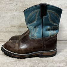 Rocky Junior Square Toe Dust Woodstock Leather Boots Kids 3M 3590