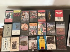 Lot Classic Rock Audio Cassette Lot Aerosmith Van Halen Boston Kansas Eagle