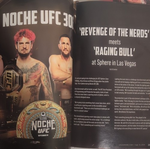 Las Vegas Prime Magazine September 8 2024 Noche UFC 306 O'Malley Ortega Grasso - Afbeelding 5 van 10