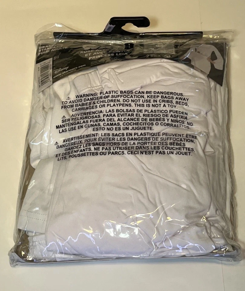 Vestido com Capuz Star Wars Princesa Leia com Cinto USADO Adulto Feminino Até 12 - Imagem 2 de 3