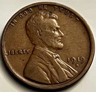1919-D Lincoln Wheat Cent Penny VF Denver BN1194