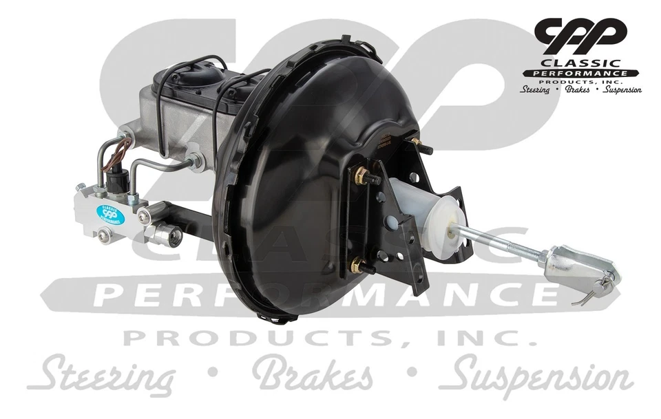 Chevrolet Camaro Pontiac Firebird 1967 a 1969 11" kit de refuerzo de freno eléctrico negro Foto 4 de 4