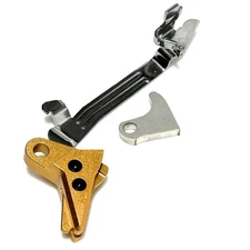 Sj Precision Parts GOLD Aluminum Glock V3 Trigger Bar Kit + Shoe + Rounded Steel