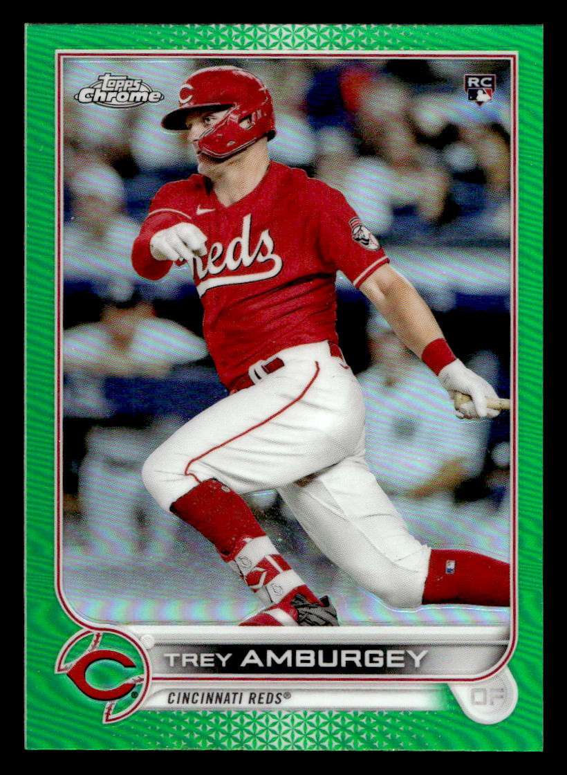 2022 Topps Chrome #61 Trey Amburgey Green Refractor #/99