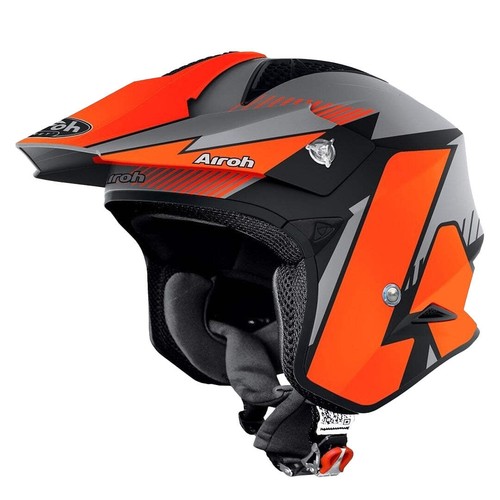 Airoh TRR S Pure Trials Helmet Matt Orange Off Road Motorcycle - Picture 7 of 8