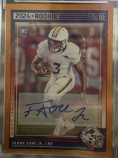 Panini Score 2024 Frank Gore Jr. Rookie Autograph #395 Buffalo Bills