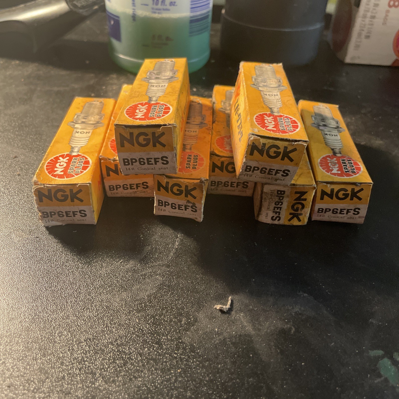 NOS LOT OF 8 Eight GENUINE NGK BP6EFS SPARK PLUGS - MERCEDES