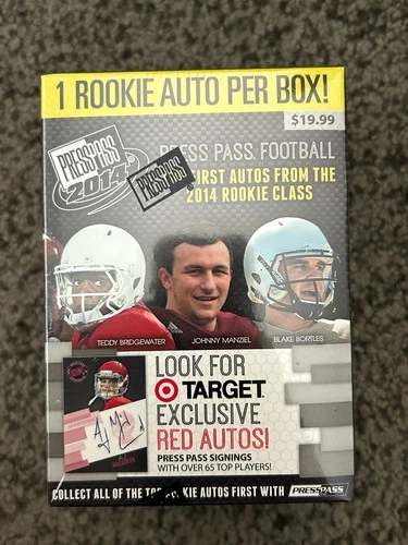 2014 Press Pass Football Retail Blaster Box Unopened Factory Sealed