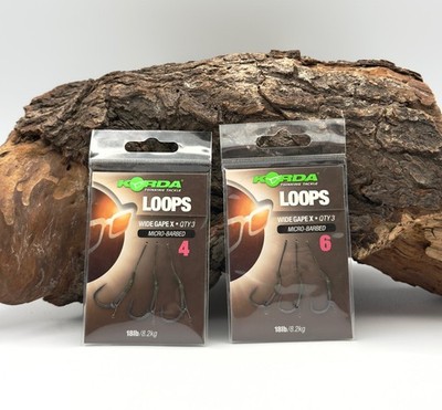 Korda Loop DF Wide Gape X Gr. 4 6 18Ib / 8,2kg Combi Rig Carp Hook