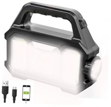 Solar Rechargeable LED Spotlight Flashlight - Super Bright Handheld Spotlight