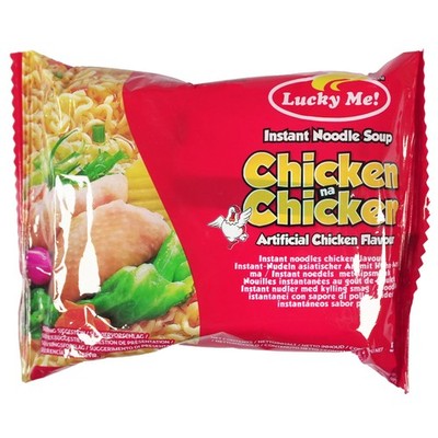 Lucky Me Instantnudeln Chicken  55g Instant Noodle Soup Chicken Flavor