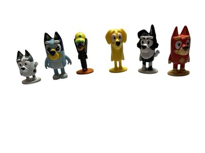 Bluey And Friends,Moose, Snickers, Lucky, Mackenzie, Rusty FigureCake Topper Lot