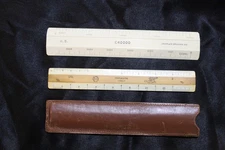 Vtg Keuffel & Esser 1399P Paragon  & Charles Bruning Co. 1:40000 Rulers Lot 2