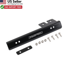 JDMSPEED Front Bumper License Plate Bracket Relocator Black Mount Bar FROM USA