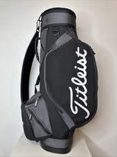 Titleist 6-Way Lightweight Black Golf Cart Bag 9 Zip Pockets With Rain Fly