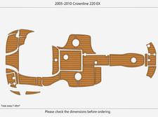 2005-2010 Crownline 220 EX EVA Cockpit Swim Platform Floor Mat