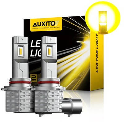 Pair 9145 9140 H10 LED Fog Light Bulbs 3000K Golden Yellow 360000LM High Power